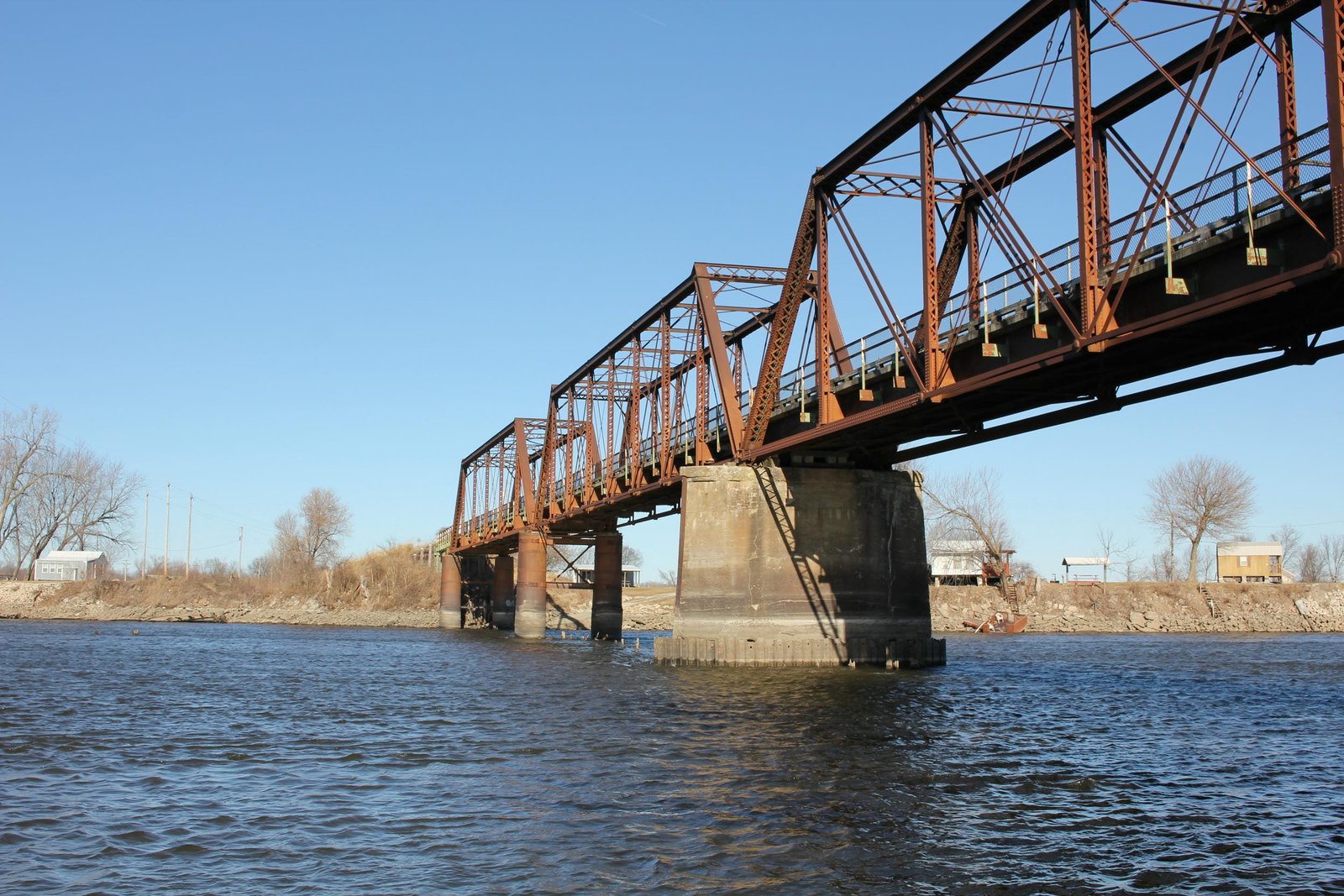 Looking north